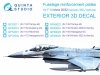 Quinta Studio QP48024 F-16 block 30/32 reinforcement plates (Kinetic 2008 tool) 1/48